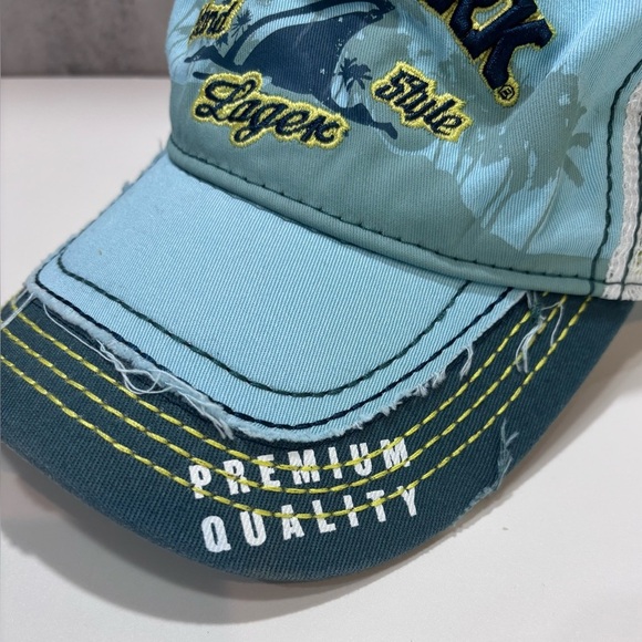 NWOT Landshark Island Style Lager Hat Baseball Cap One Size Adjustable - Picture 2 of 9